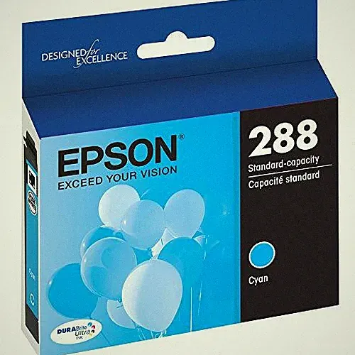 Epson 288 Blue T288220 DURABrite Ultra Cyan Standard Capacity Cartridge Ink
