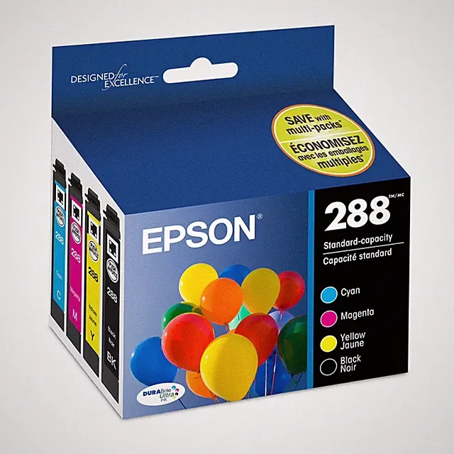 Epson 288 DURABrite Ultra Original Ink Cartridge - Black, Cyan, Magenta, Yellow