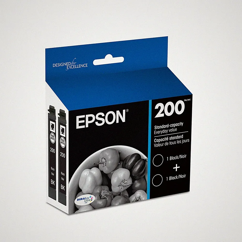 Epson DURABrite Ultra Inkjet Printer Ink Dual Pack Smudge Fade Water Resistant