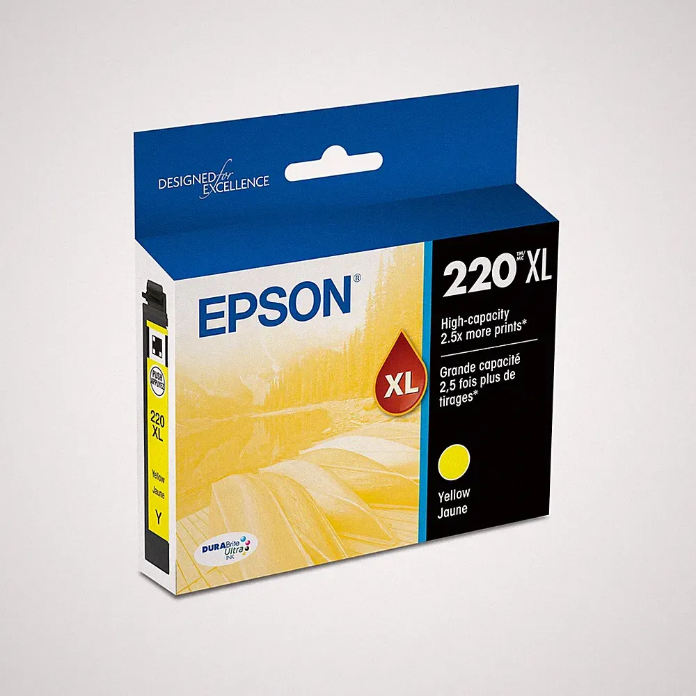 Epson High Capacity Yellow Inkjet Printer Ink Smudge Fade Water Resistant