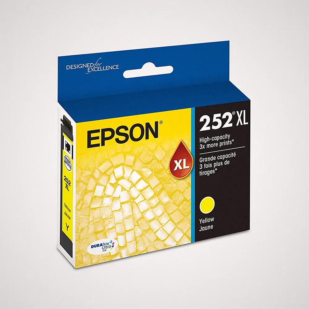 Epson Yellow Inkjet Printer Ink for WF Series Smudge Fade Water Resistant Prints