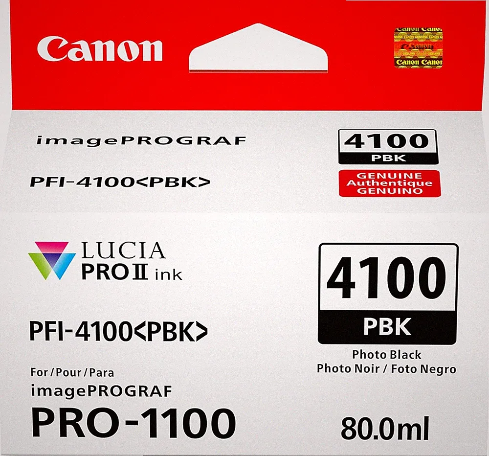 PFI-4100 Genuine Photo Black Ink Tank, Compatible with Imageprograf PRO-1100 Pri